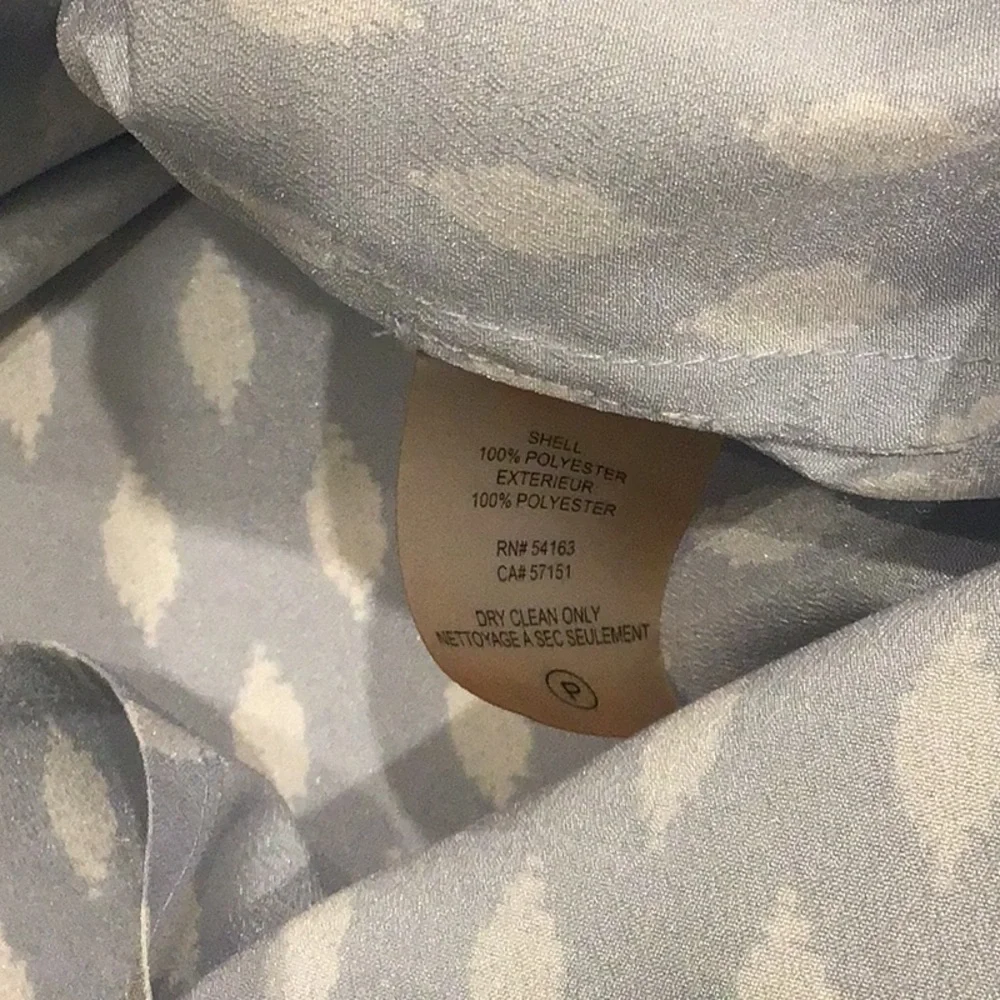 Ivanka Tump Light Blue and White Lace Front Blouse Size L - Picture 7 of 7